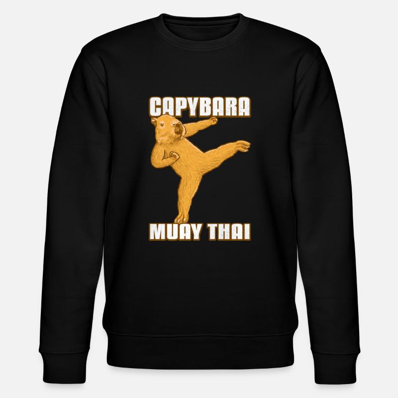 Capybara Muay Thaï - Sweat bio CHANGER Stanley/Stella Unisexe - noir