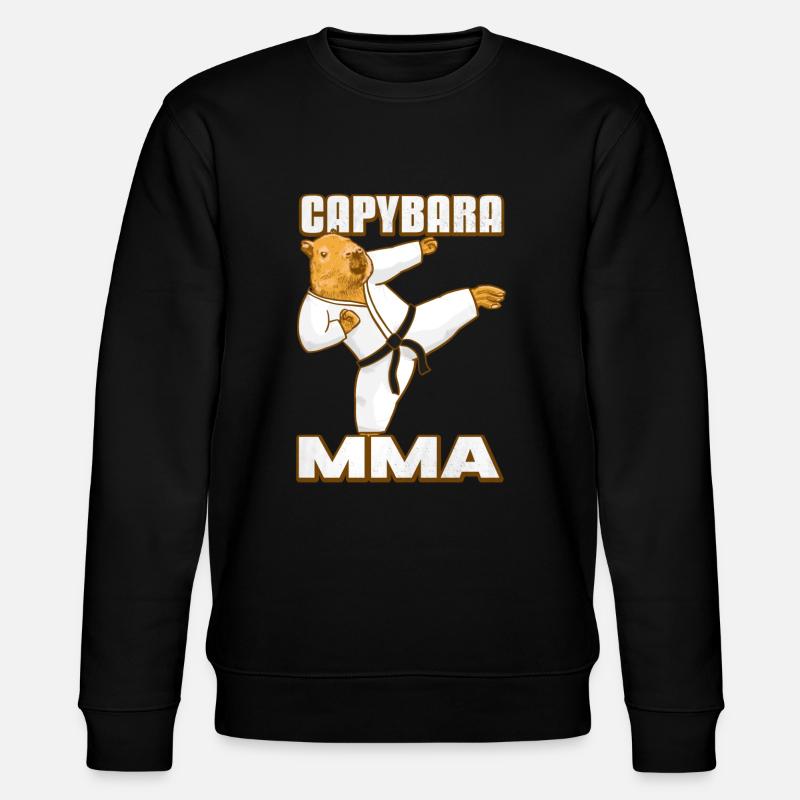 Capybara MMA - Stanley/Stella CHANGER Unisex Organic Sweatshirt - black