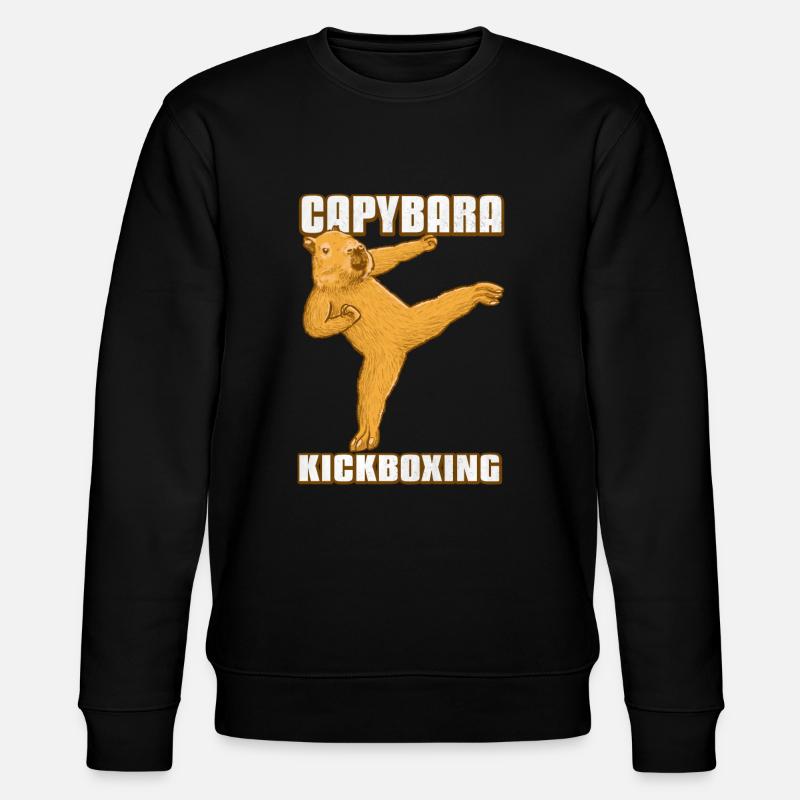 Kickboxing Capybara - Stanley/Stella CHANGER Unisex Organic Sweatshirt - black