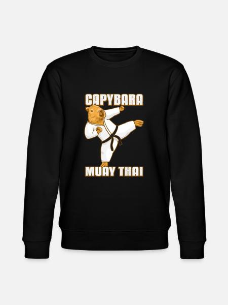 Muay Thai Capybara - Stanley/Stella Unisex Bio-Sweatshirt CHANGER - Schwarz