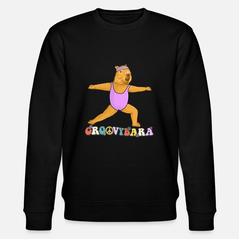 Groovybara Capybara - Sweat bio CHANGER Stanley/Stella Unisexe - noir