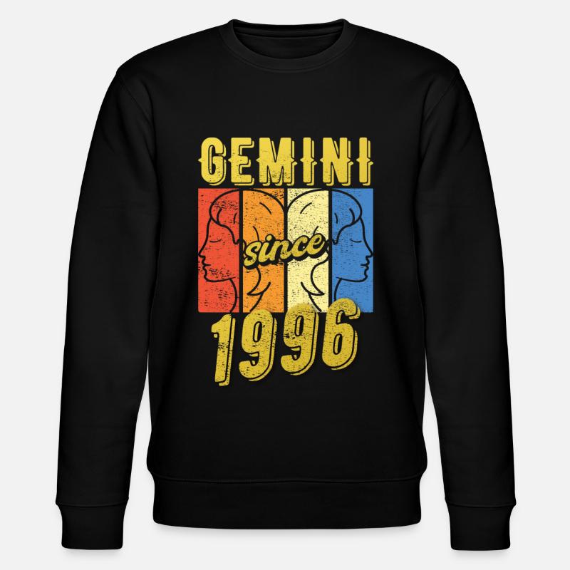 Cadeau du Zodiaque Gémeaux 1996 - Sweat bio CHANGER Stanley/Stella Unisexe - noir