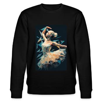 Ballerina - Stanley/Stella CHANGER Unisex Organic Sweatshirt - black - Front - Nik (191cm) & Marisol (170cm)