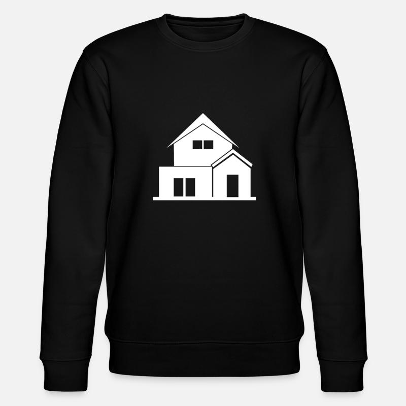 Haus Weiß - Stanley/Stella Unisex Bio-Sweatshirt CHANGER  - Schwarz