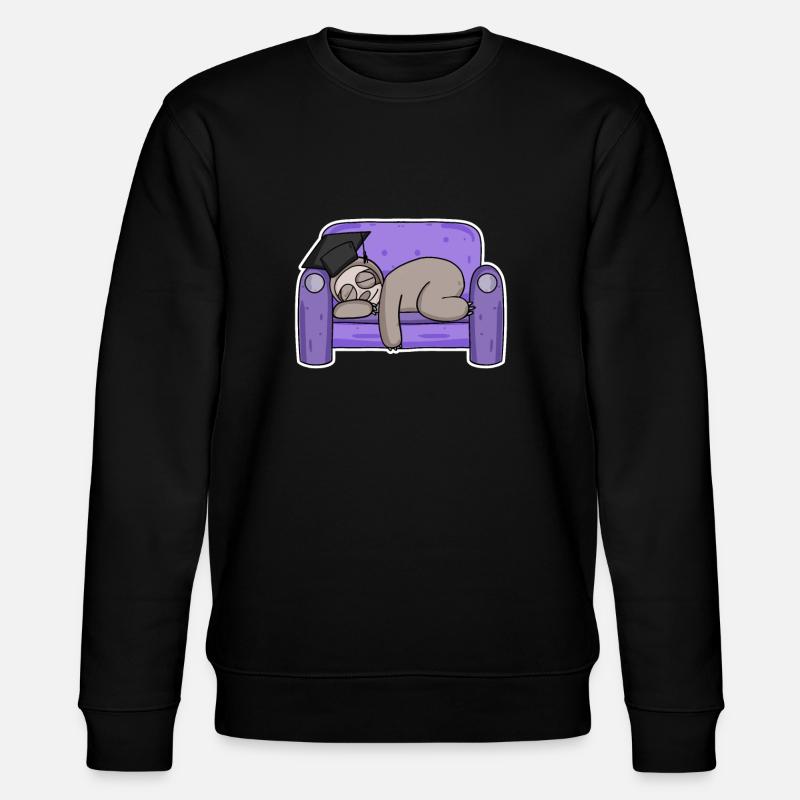 Paresseux étudiant drôle - Sweat bio CHANGER Stanley/Stella Unisexe - noir