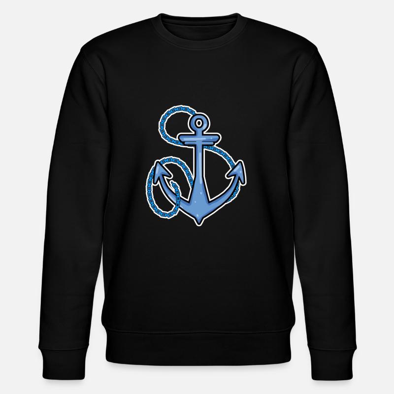 Anker Symbol - Stanley/Stella Unisex Bio-Sweatshirt CHANGER  - Schwarz