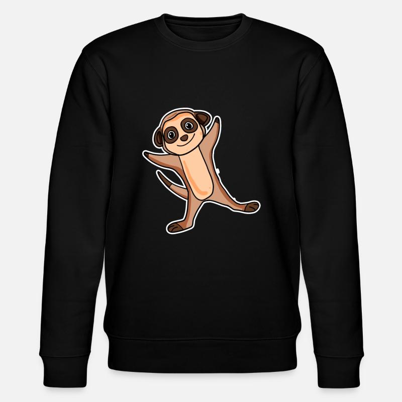 Meerkat Stickers - Stanley/Stella CHANGER Unisex Organic Sweatshirt - black