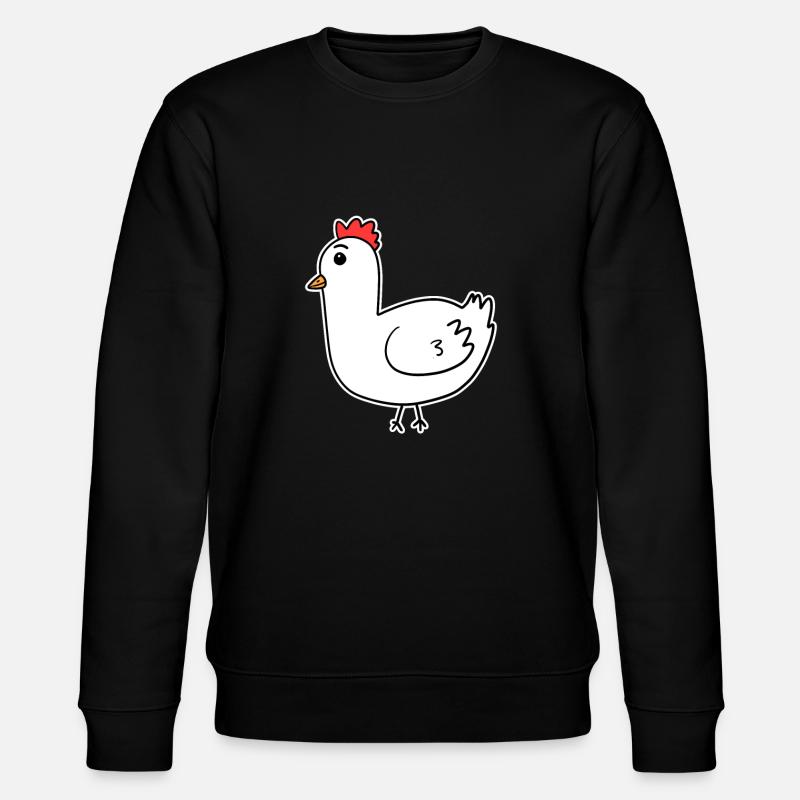 Hahn Huhn - Stanley/Stella Unisex Bio-Sweatshirt CHANGER  - Schwarz