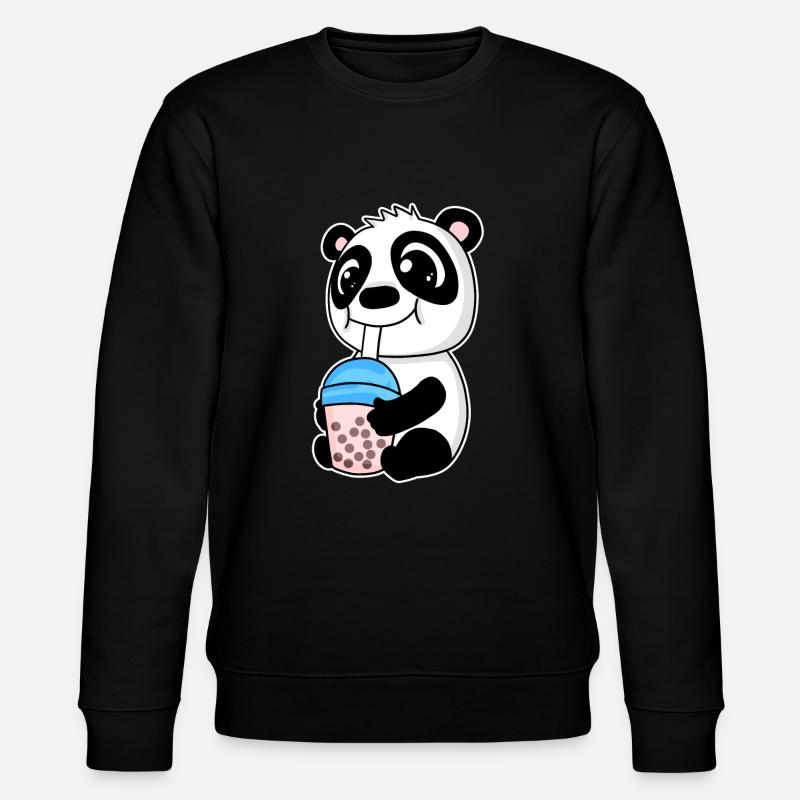 Bubble Tea Panda - Sweat bio CHANGER Stanley/Stella Unisexe - noir