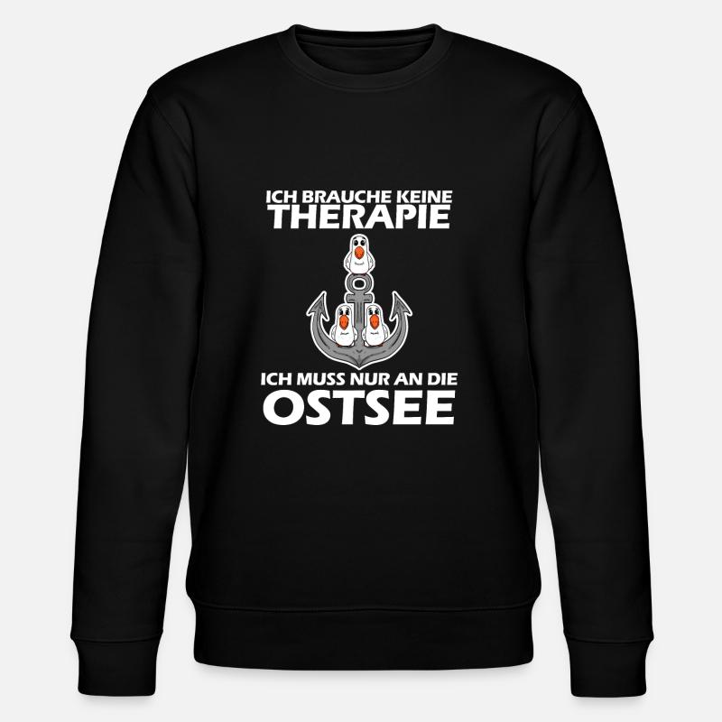 Ostsee Geschenk - Stanley/Stella Unisex Bio-Sweatshirt CHANGER  - Schwarz
