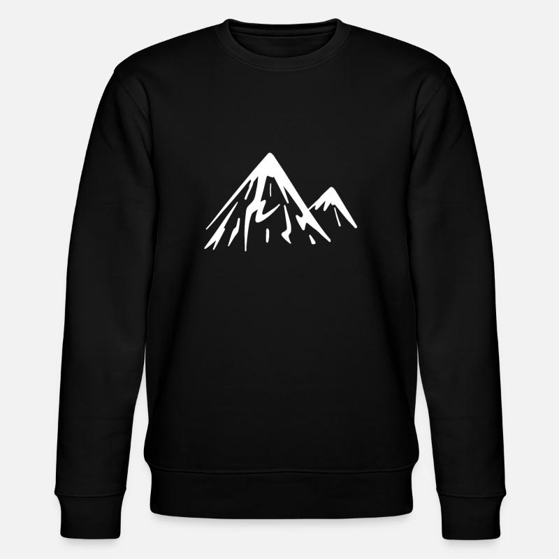 Mountain Mountains - Stanley/Stella CHANGER Unisex Organic Sweatshirt - black