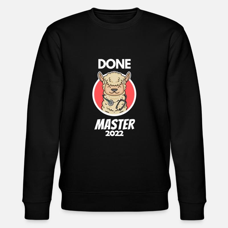 Done Master's Degree Gift - Stanley/Stella CHANGER Unisex Organic Sweatshirt - black