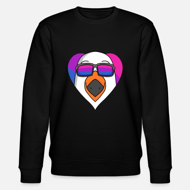 Bisexuell Möwe Geschenk - Stanley/Stella Unisex Bio-Sweatshirt CHANGER  - Schwarz