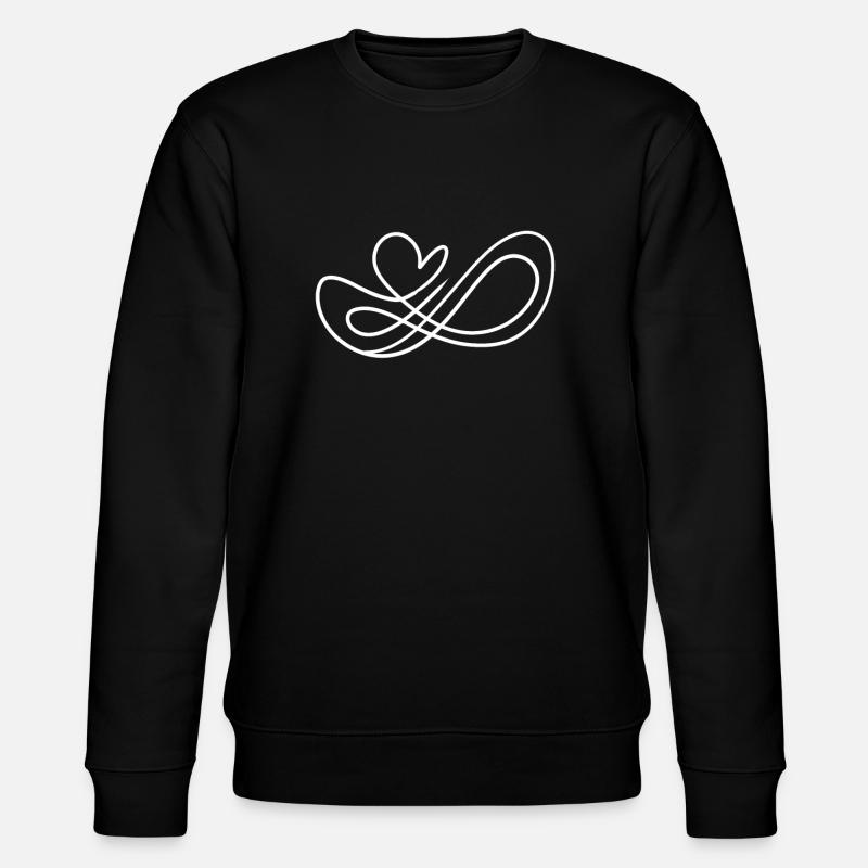 Amour de cœur infini - Sweat bio CHANGER Stanley/Stella Unisexe - noir