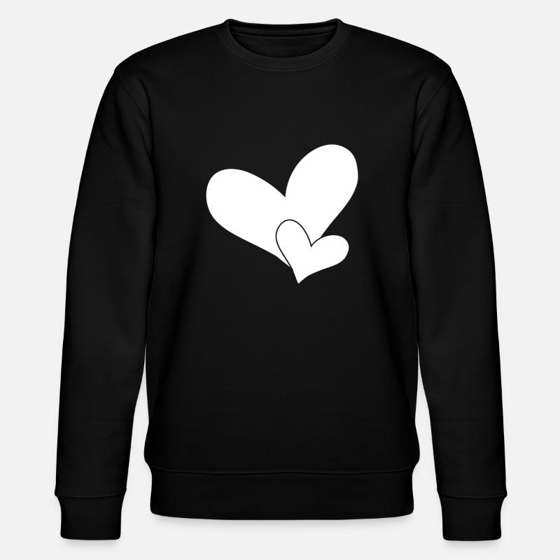 Cœurs - Sweat bio CHANGER Stanley/Stella Unisexe - noir