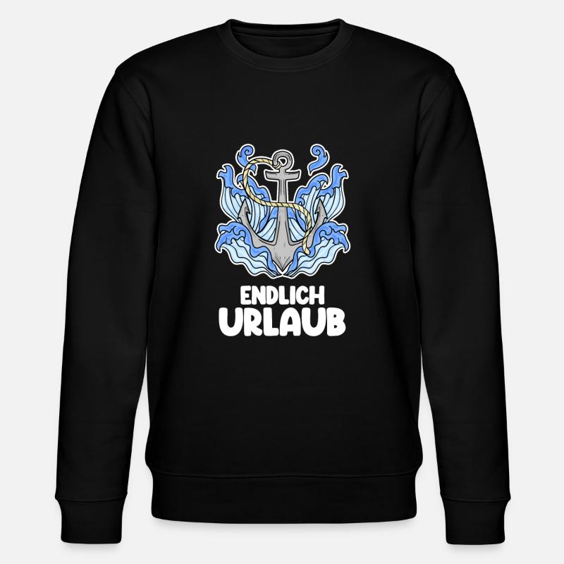 Urlaub - Stanley/Stella Unisex Bio-Sweatshirt CHANGER  - Schwarz