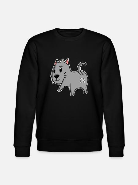 Cat Ass - Cat Butt - Stanley/Stella CHANGER Unisex Organic Sweatshirt - black