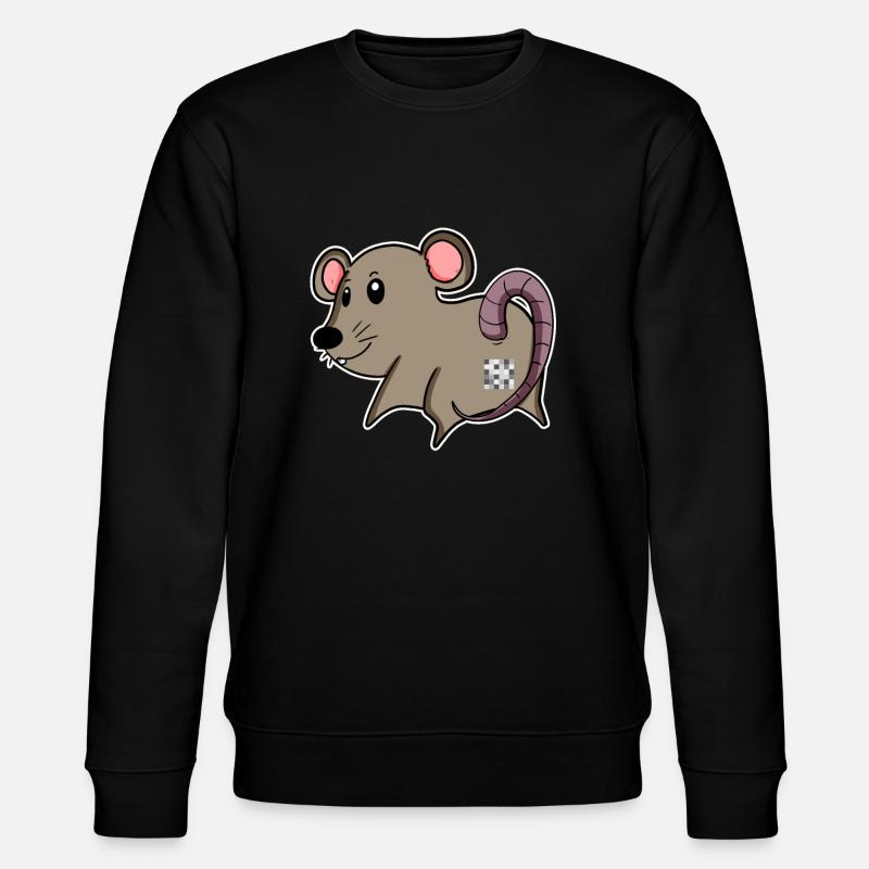 Mouse Ass - Mouse Butt - Stanley/Stella CHANGER Unisex Organic Sweatshirt - black