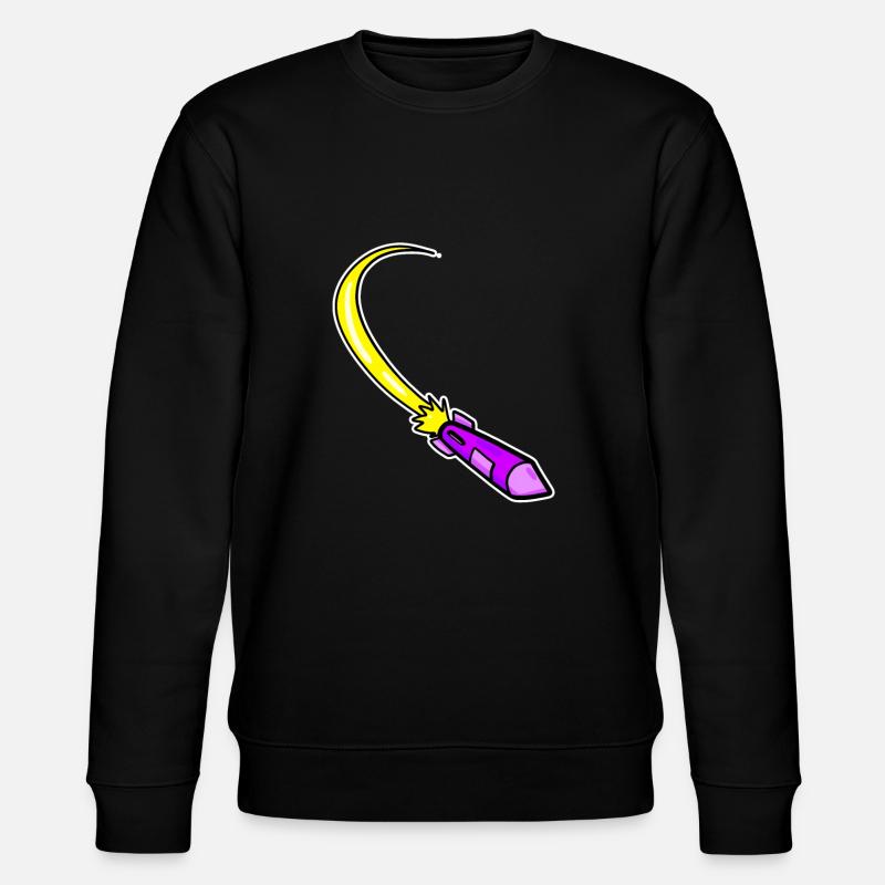 Fusée violette - Sweat bio CHANGER Stanley/Stella Unisexe - noir