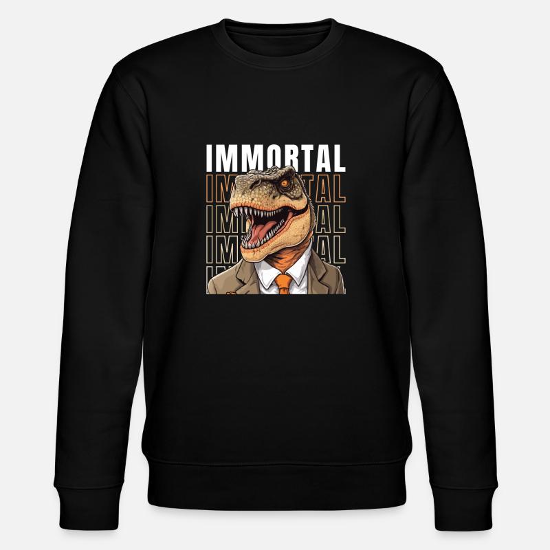 T-Rex immortel - Sweat bio CHANGER Stanley/Stella Unisexe - noir