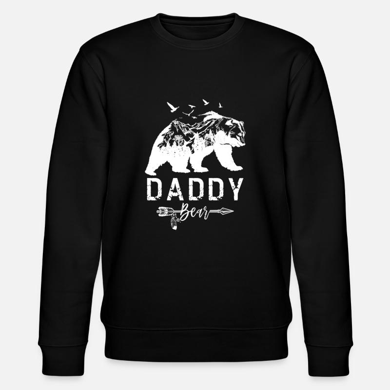 Daddy Bear - Stanley/Stella CHANGER Unisex Organic Sweatshirt - black