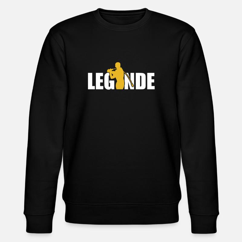 Hornussen Legende - Stanley/Stella Unisex Bio-Sweatshirt CHANGER  - Schwarz