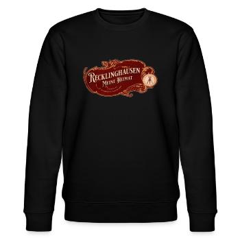Recklinghausen meine Heimat - Stanley/Stella Unisex Bio-Sweatshirt CHANGER  - Schwarz - Vorne - Nik (191cm) & Marisol (170cm)