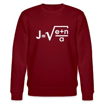 JENA - Stanley/Stella Unisex Bio-Sweatshirt CHANGER  - Burgunderrot - Vorne - Nik (191cm) & Marisol (170cm)