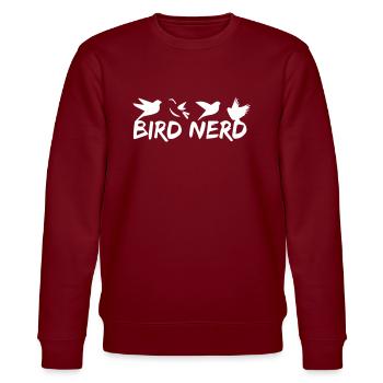Bird Nerd Oiseaux hirondelles hirondelle perruque - Sweat bio CHANGER Stanley/Stella Unisexe - bordeaux - Devant - Nik (191cm) & Marisol (170cm)