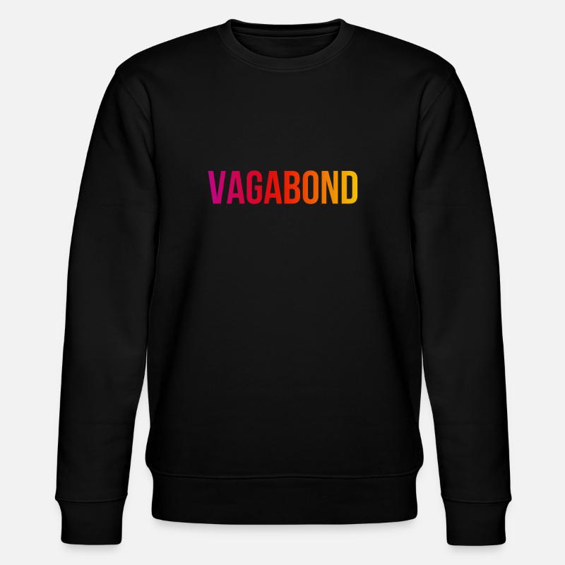 Vagabond - Cooles Lustiges Statement - Stanley/Stella Unisex Bio-Sweatshirt CHANGER  - Schwarz