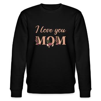 Je t'aime, maman - Sweat bio CHANGER Stanley/Stella Unisexe - noir - Devant - Nik (191cm) & Marisol (170cm)