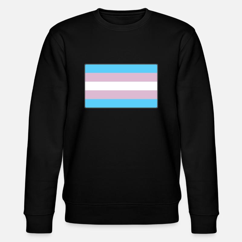 Transgender-Stolz-Flagge - Stanley/Stella Unisex Bio-Sweatshirt CHANGER - Schwarz