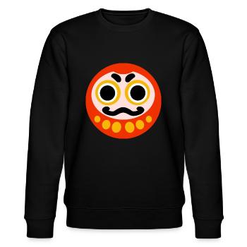 DARUMA - Stanley/Stella CHANGER Unisex Organic Sweatshirt - black - Front - Nik (191cm) & Marisol (170cm)