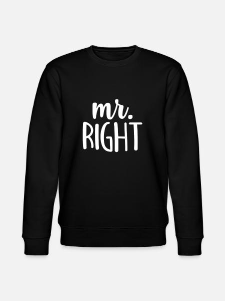 Mr. Right - Stanley/Stella CHANGER Unisex Organic Sweatshirt - black