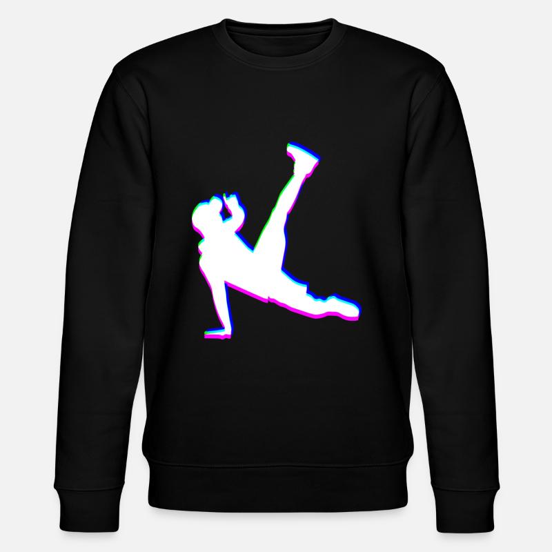 Trippy Breakdancer - Stanley/Stella Unisex Bio-Sweatshirt CHANGER  - Schwarz