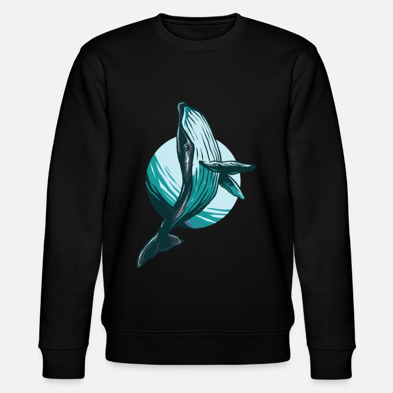 Walfisch - Stanley/Stella Unisex Bio-Sweatshirt CHANGER - Schwarz
