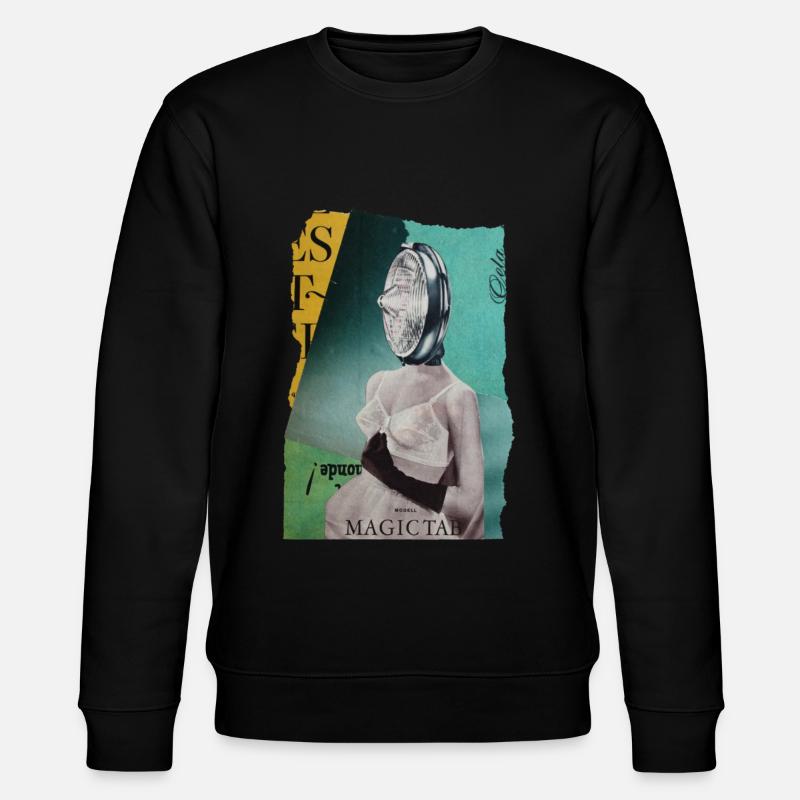 Magic Tab - Stanley/Stella Unisex Bio-Sweatshirt CHANGER  - Schwarz