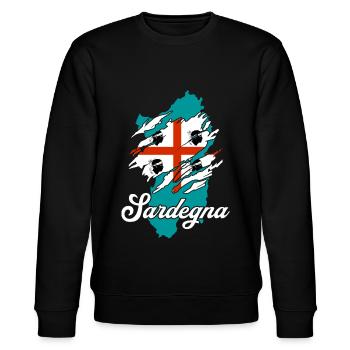 Sardinien Insel - Stanley/Stella Unisex Bio-Sweatshirt CHANGER  - Schwarz - Vorne - Nik (191cm) & Marisol (170cm)