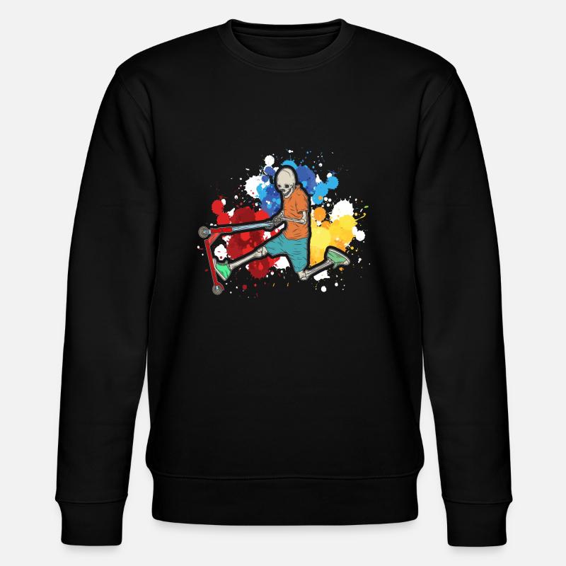 Scooter Stunt - Stanley/Stella Unisex Bio-Sweatshirt CHANGER - Schwarz