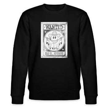 Halloween / Outlaw Phantom - Stanley/Stella CHANGER Unisex Organic Sweatshirt - black - Front - Nik (191cm) & Marisol (170cm)