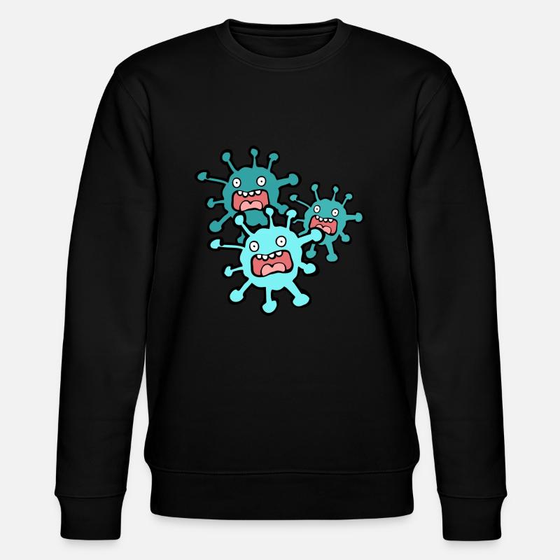 Virus tracking - Stanley/Stella CHANGER Unisex Organic Sweatshirt - black