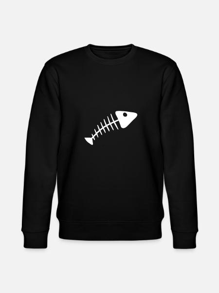 Fischskelett Fischgerippe - Stanley/Stella Unisex Bio-Sweatshirt CHANGER  - Schwarz