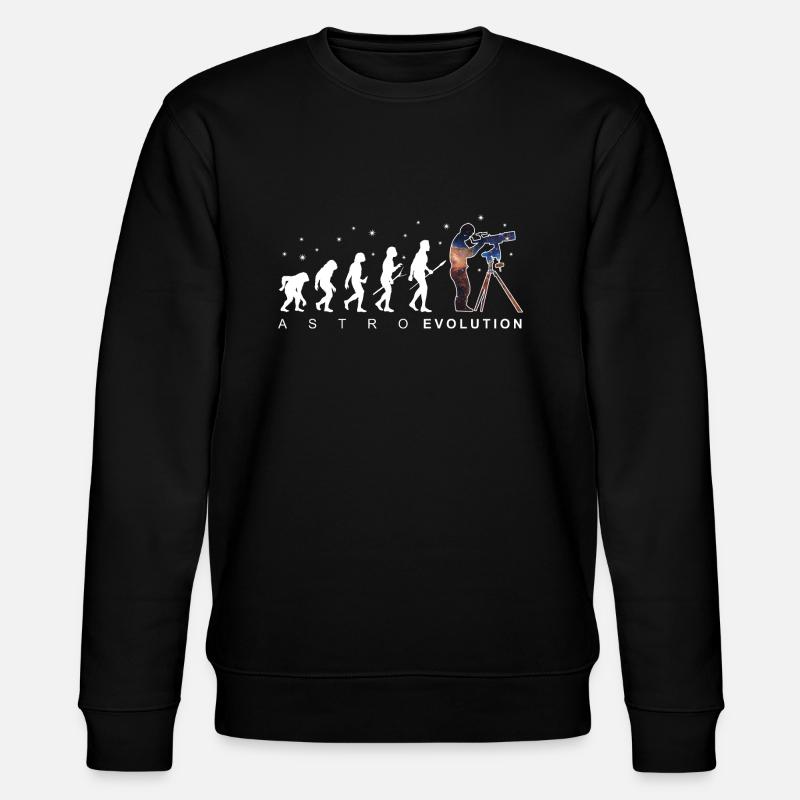 Astronomie Evolution Astrofotografie Geschenk - Stanley/Stella Unisex Bio-Sweatshirt CHANGER  - Schwarz