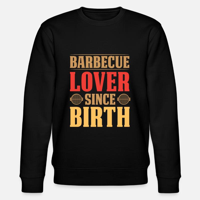 Grill lovers since birth – Grilling - Stanley/Stella CHANGER Unisex Organic Sweatshirt - black