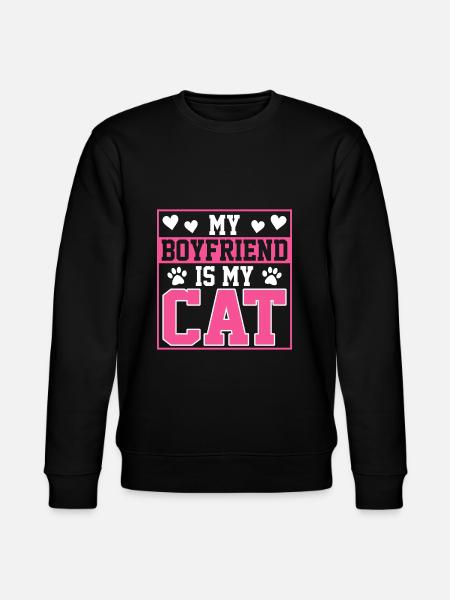 My friend is my cat - Stanley/Stella CHANGER Unisex Organic Sweatshirt - black