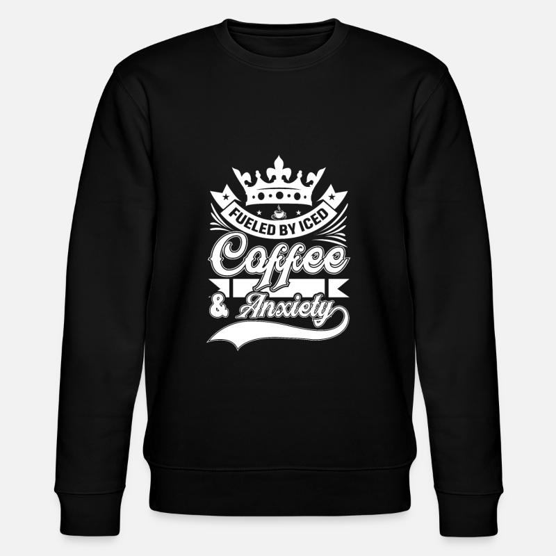 Von Eiskaffee Und Angst Getrieben - Stanley/Stella Unisex Bio-Sweatshirt CHANGER - Schwarz