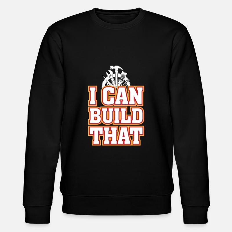Das Kann Ich Bauen - Stanley/Stella Unisex Bio-Sweatshirt CHANGER  - Schwarz