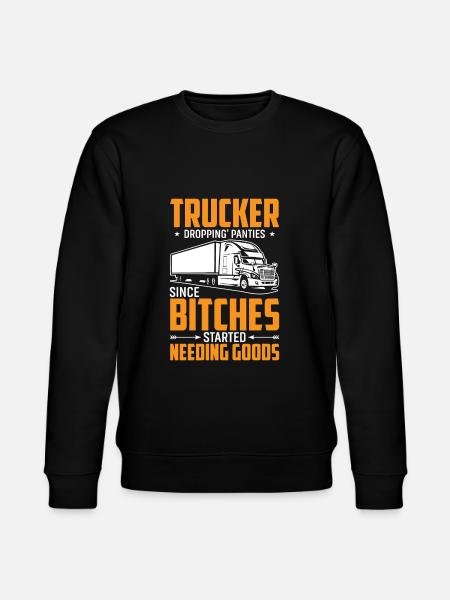 Trucker drops knickers - Trucker - Stanley/Stella CHANGER Unisex Organic Sweatshirt - black