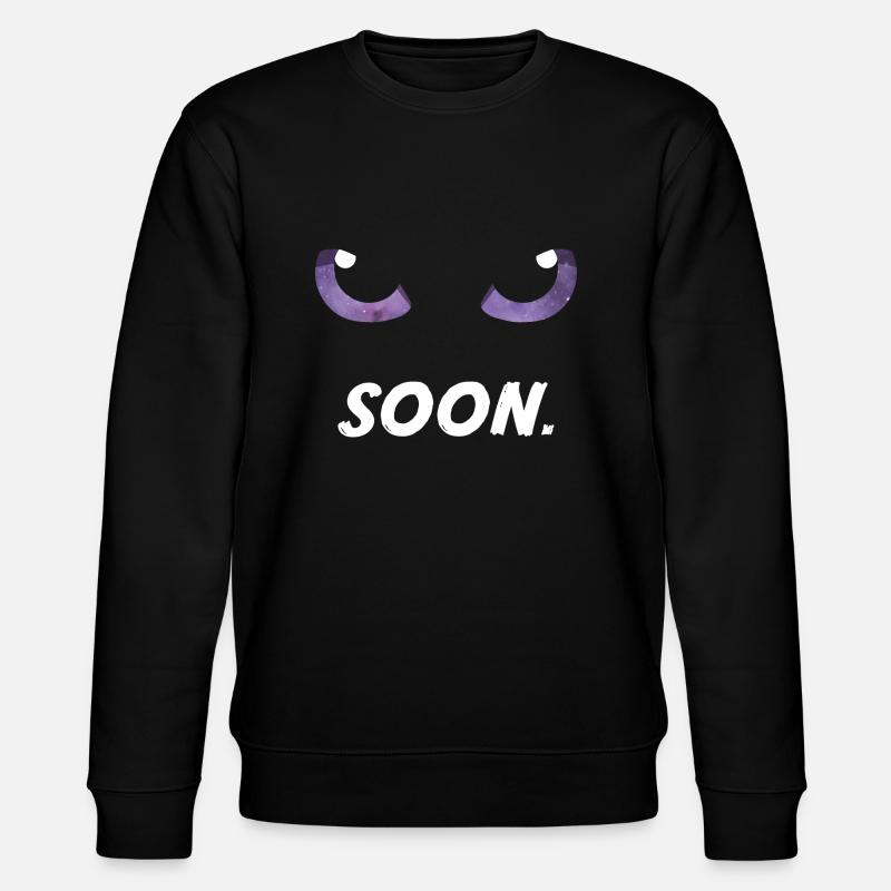 Yeux de chat violets bientôt - Sweat bio CHANGER Stanley/Stella Unisexe - noir