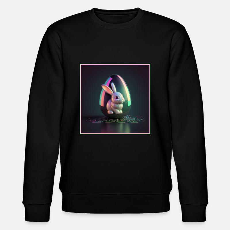 Easter 80s Style - Easter Punk - Stanley/Stella CHANGER Unisex Organic Sweatshirt - black